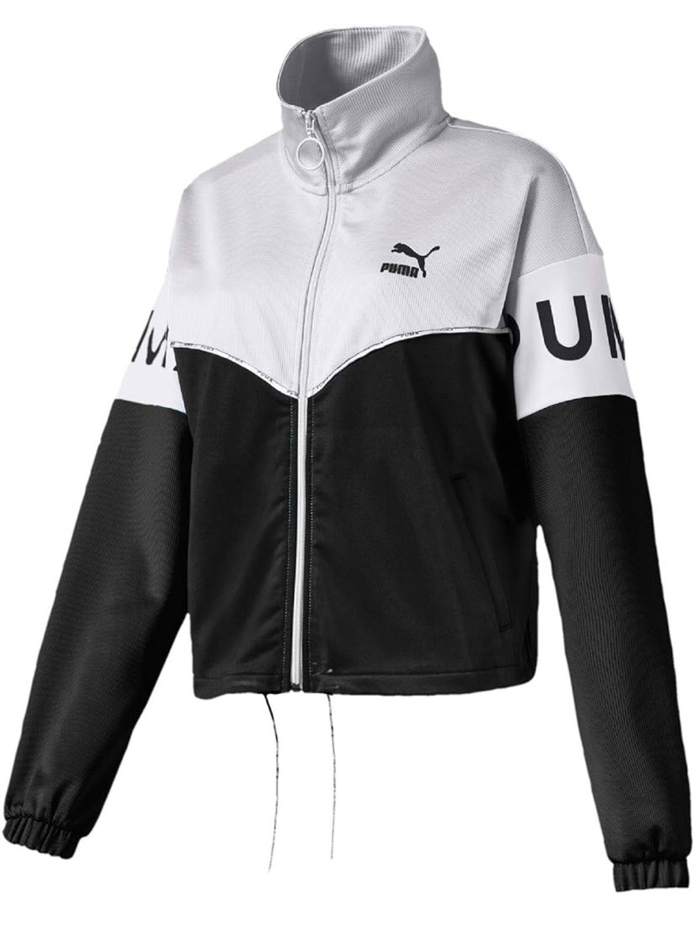 PUMA womens Xtg Track Jacket Black White Women’s Size Large